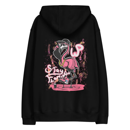 Stay Flamingo Premium Eco Hoodie (Black)