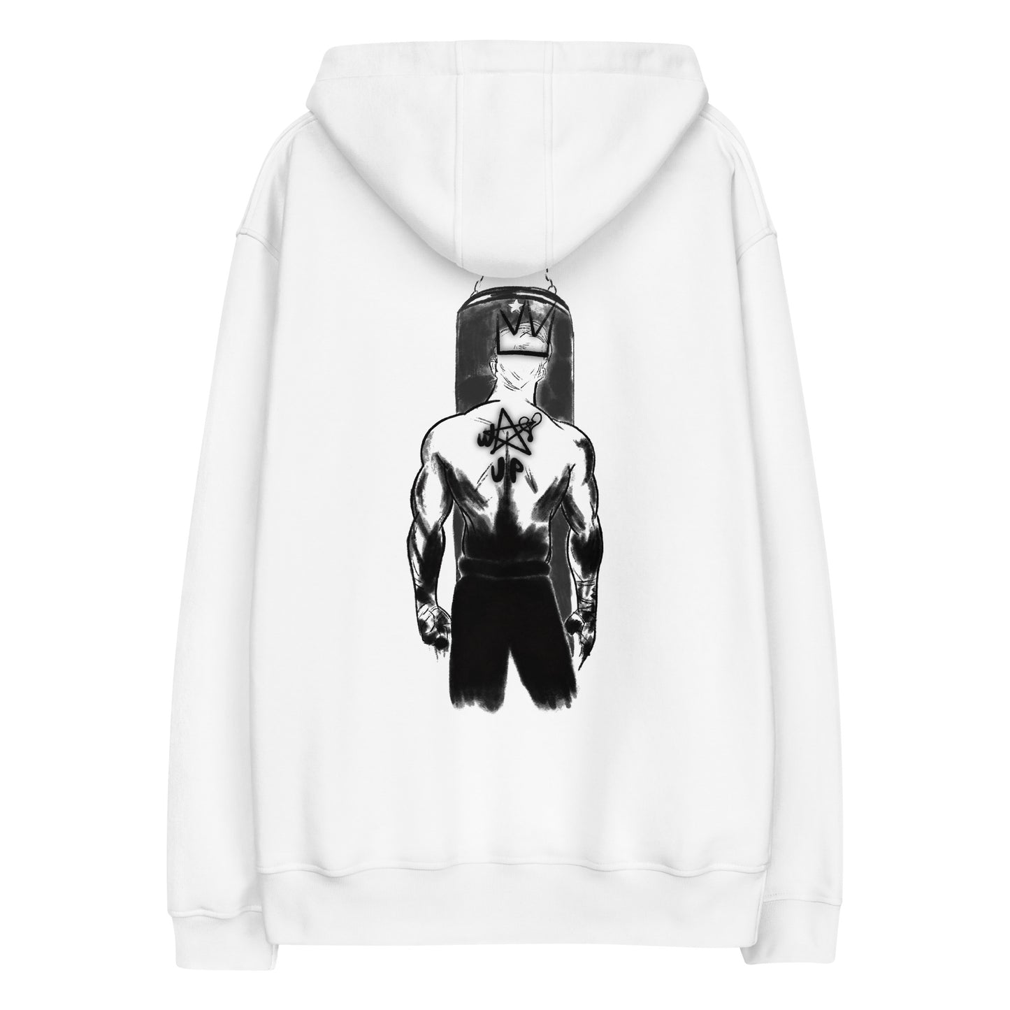 Gym King Premium Eco Hoodie (White)